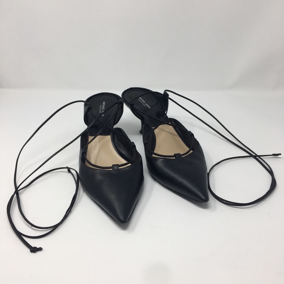 Michael Kors Shoes - Michael Kors Shoes, Kitten Heel, Black Lace Up, 10